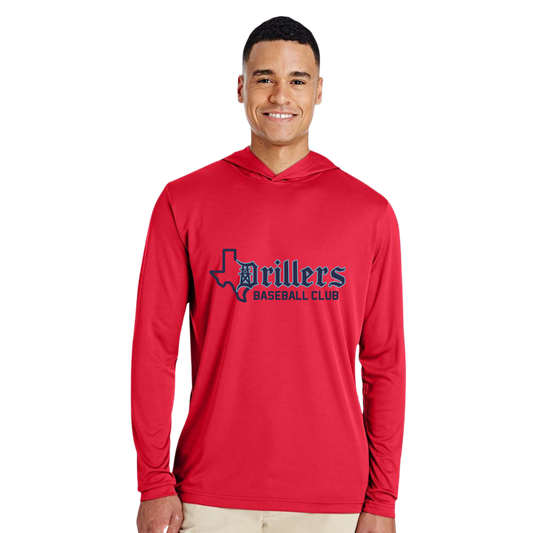 Adult Polyester Hooded Long Sleeve Shirt