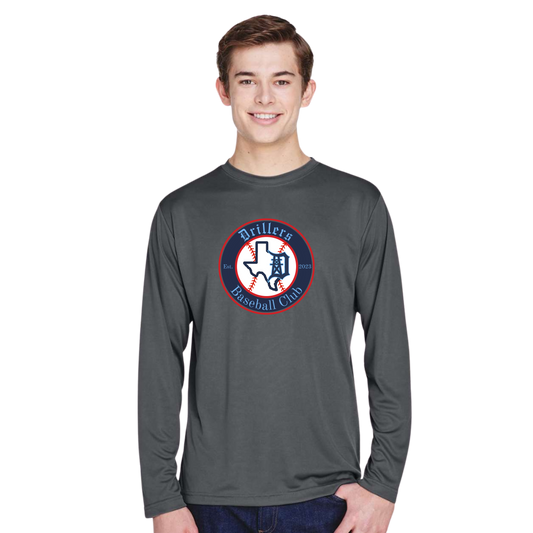 Adult Polyester Long Sleeve with Circle Logo